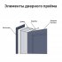 Дверная коробка телескопическая Artens Дукато/Мирра 2090x70x32 мм Hardflex ламинация цвет бора (комплект 2.5 шт.)