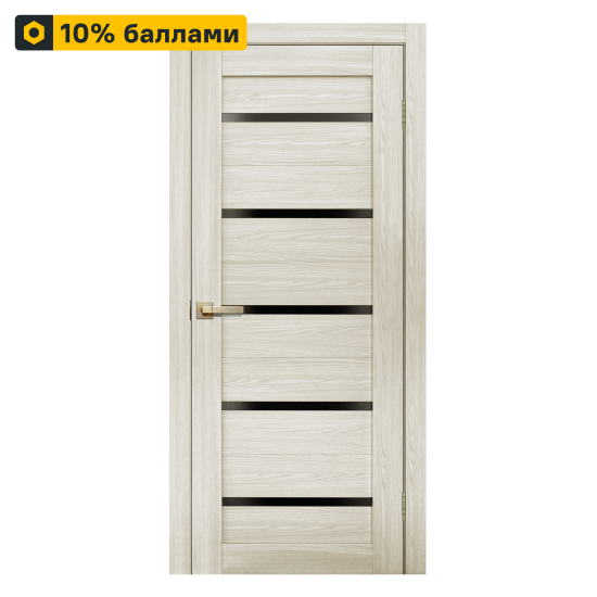 Дверь межкомнатная глухая Artens Дукато горизонтальная 80x200 см Hardflex цвет бора с замком и петлями