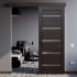 Дверь межкомнатная глухая Artens Дукато горизонтальная 80x200 см Hardflex цвет акация с замком и петлями