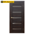 Дверь межкомнатная глухая Artens Дукато горизонтальная 80x200 см Hardflex цвет акация с замком и петлями