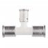 Тройник Henco (10PKW-262026) 26(пресс) х 20(пресс) х 26(пресс) PVDF белый