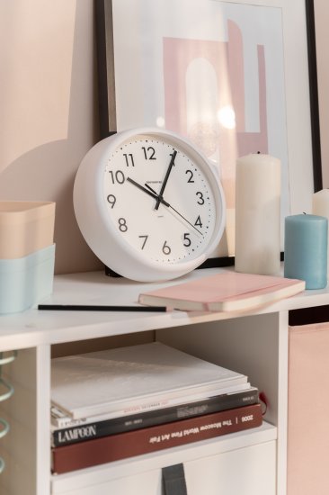 Часы настенные Troykatime круглые d24 см цвет белый