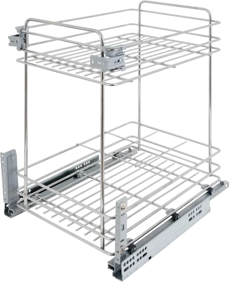 Корзина выдвижная Aff с доводчиком 40 см хром