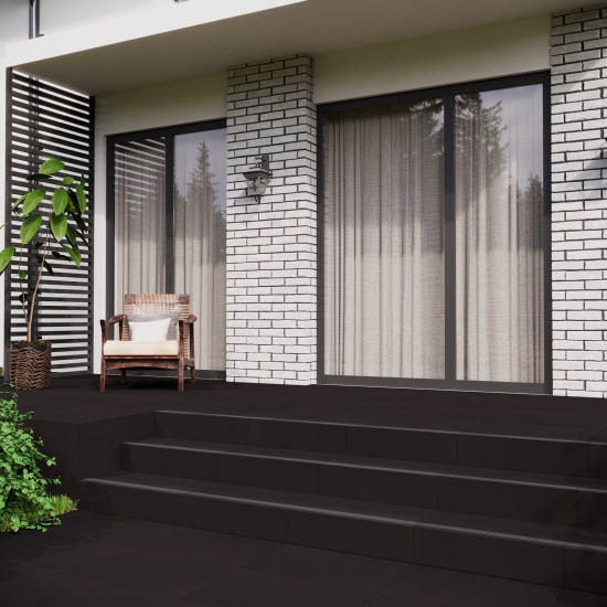 Керамогранит Ecogres EcoGamma EM10 60x60 см 1.44 м² неполированный цвет черный