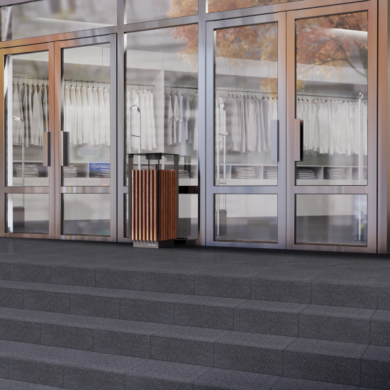 Ступень Estima Standard STC10 30x30 см неполированная цвет чёрный 17 шт.