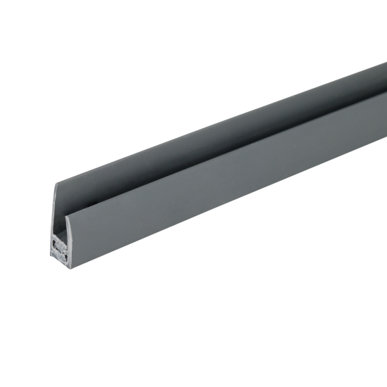 Профиль стартовый/финишный Artens 7.5x18x2700 мм ПВХ для панелей до 4мм цвет темно-серый