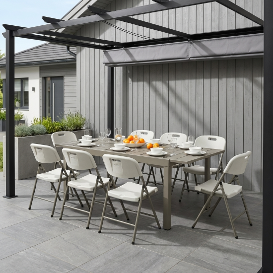 Стул складной 57x83x46 см сталь/пластик