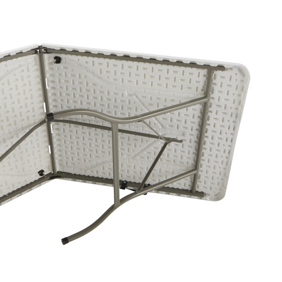 Стол садовый складной 180x73.5x74 см сталь/пластик цвет белый