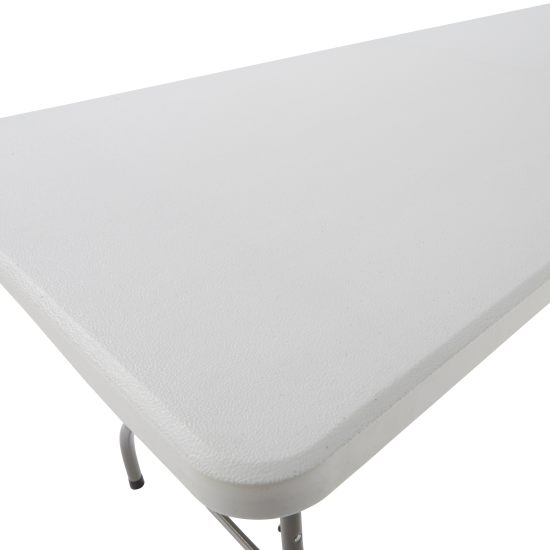 Стол садовый складной 180x73.5x74 см сталь/пластик цвет белый