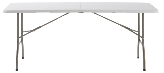 Стол садовый складной 180x73.5x74 см сталь/пластик цвет белый