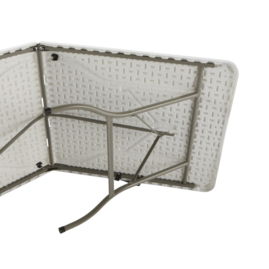 Стол садовый складной 180x73.5x74 см сталь/пластик цвет белый