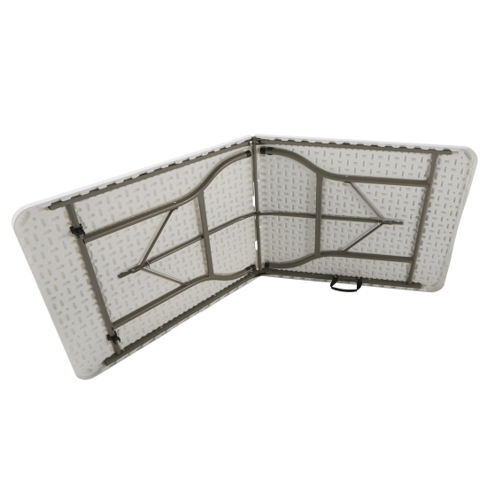Стол садовый складной 180x73.5x74 см сталь/пластик цвет белый