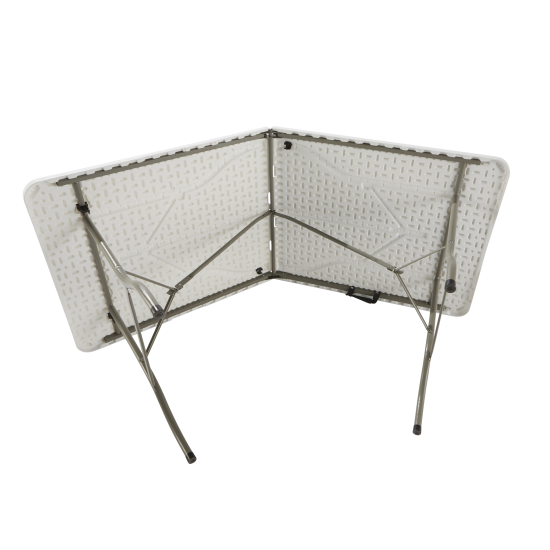 Стол садовый складной 180x73.5x74 см сталь/пластик цвет белый