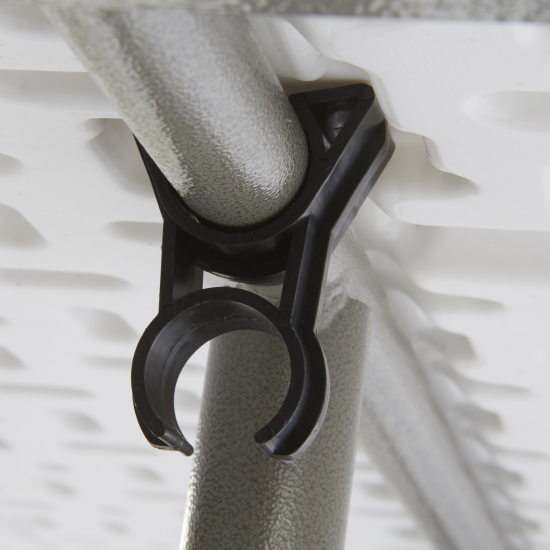 Стол садовый складной 180x73.5x74 см сталь/пластик цвет белый