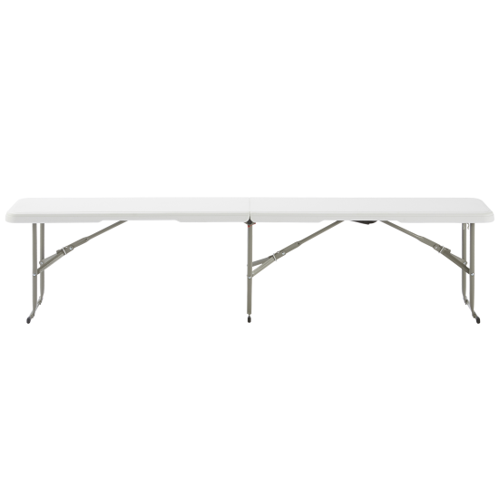 Скамья складная 183x43x28 см сталь/пластик цвет белый