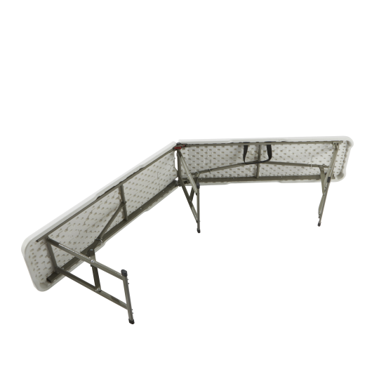 Скамья складная 183x43x28 см сталь/пластик цвет белый