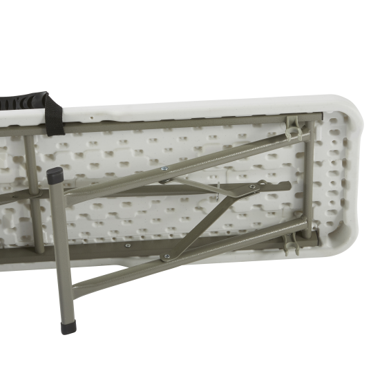 Скамья складная 183x43x28 см сталь/пластик цвет белый