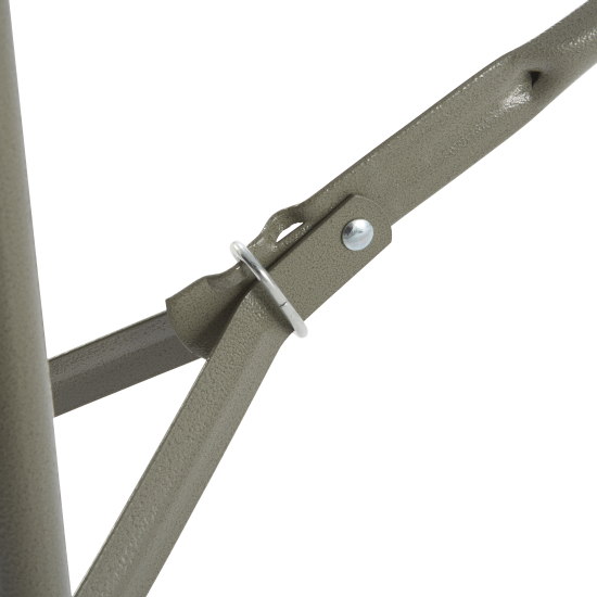 Скамья складная 183x43x28 см сталь/пластик цвет белый