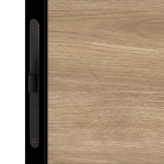 Дверь межкомнатная глухая Канзас 60x200 см ПВХ цвет дуб европейский красный с замком