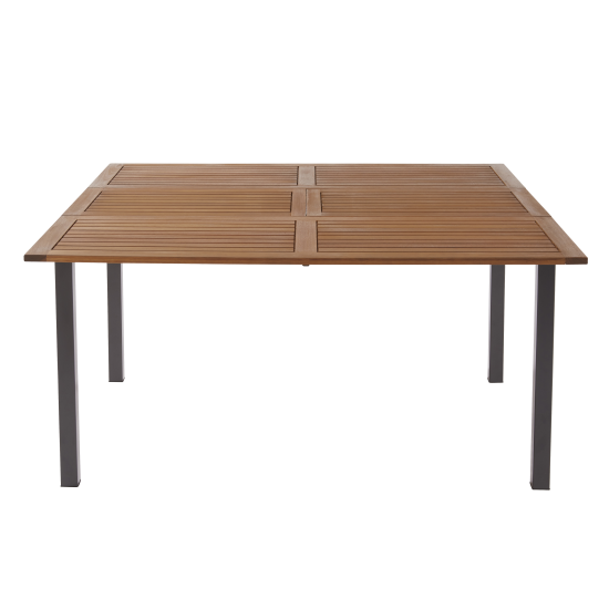 Стол Naterial Oris 102x147x147 см алюминий цвет коричневый