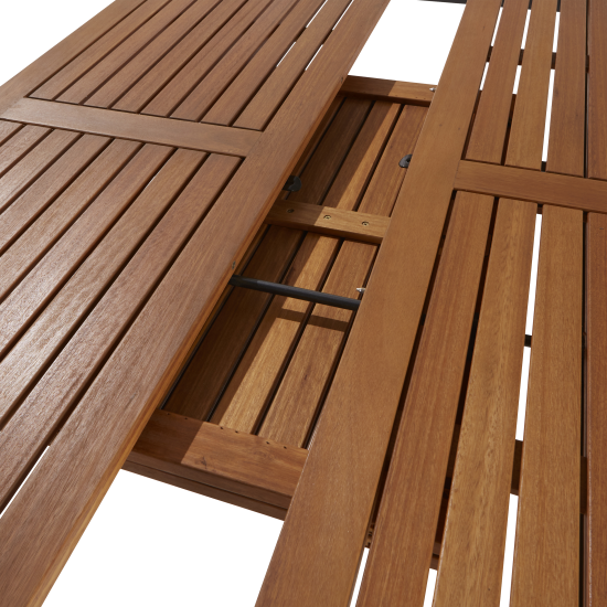 Стол Naterial Oris 102x147x147 см алюминий цвет коричневый