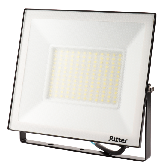 Прожектор светодиодный уличный Ritter Profi 53410 9 100 Вт 10000 Лм 180-240В холодный белый свет 6500К IP65 черный