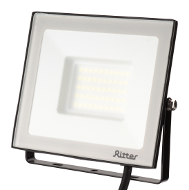 Прожектор светодиодный уличный Ritter Profi 53408 6 50 Вт 5000 Лм 180-240В холодный белый свет 6500К IP65 черный