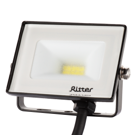 Прожектор светодиодный уличный Ritter Profi 53405 5 10 Вт 1000 Лм 180-240В холодный белый свет 6500К IP65 черный