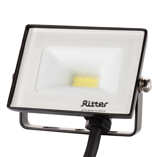 Прожектор светодиодный уличный Ritter Profi 53405 5 10 Вт 1000 Лм 180-240В холодный белый свет 6500К IP65 черный