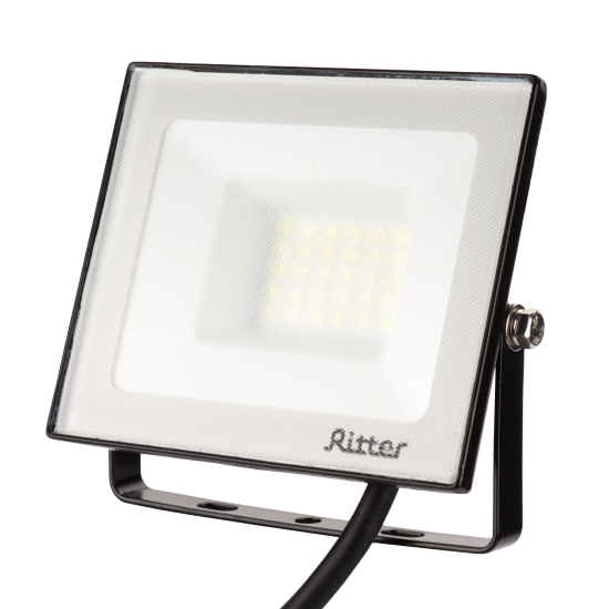 Прожектор светодиодный уличный Ritter Profi 53407 9 30 Вт 3000 Лм 180-240В холодный белый свет 6500К IP65 черный