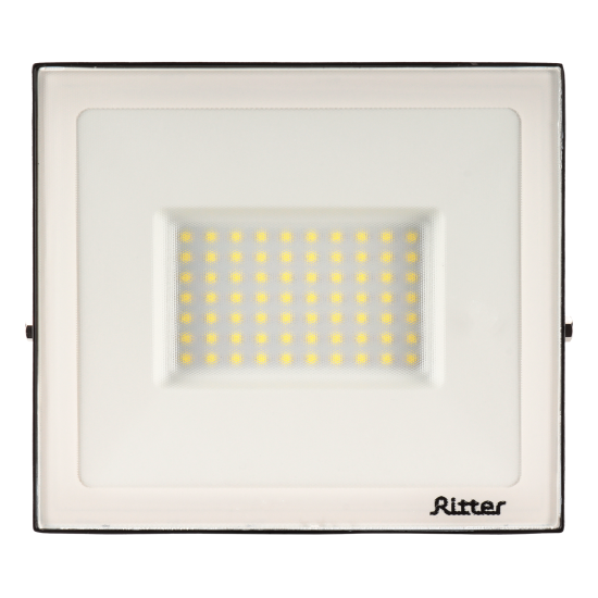 Прожектор светодиодный уличный Ritter Profi 53409 3 70 Вт 7000 Лм 180-240В холодный белый свет 6500К IP65 черный