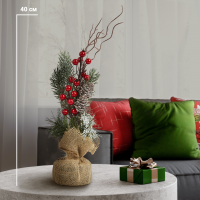 Украшение елка в мешке h40 см