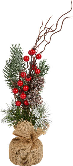 Украшение елка в мешке h40 см