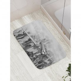 Противоскользящий коврик для ванной, сауны, бассейна JOYARTY Самолет в поднебесье