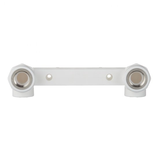 Водорозетка полипропиленовая Valtec двойная 20 мм х 1/2 ВР(г) на планке (VTp.724.0.02004)