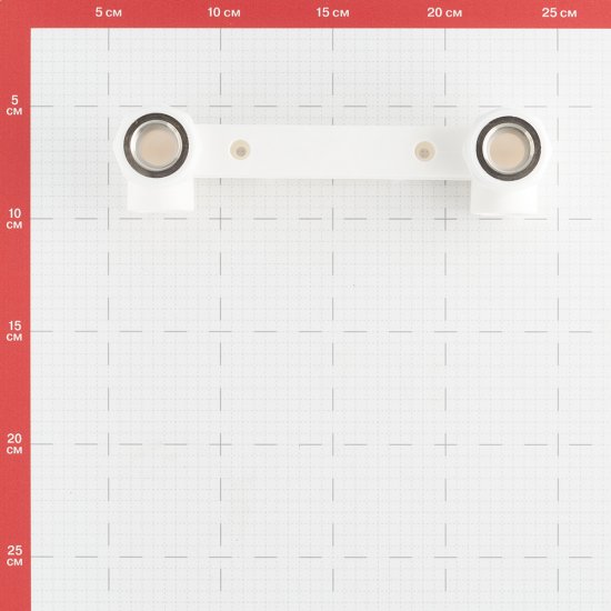 Водорозетка полипропиленовая Valtec двойная 20 мм х 1/2 ВР(г) на планке (VTp.724.0.02004)