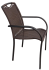 Стул Cafe5 64x55x86 см сталь/ротанг темно-коричневый