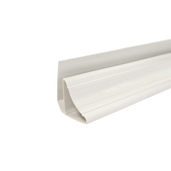 Плинтус потолочный ПВХ Т5 мм цвет белый 3000 мм