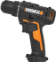 Дрель-шуруповерт аккумуляторная Worx WX100, 20 В Li-ion 1x2 Ач