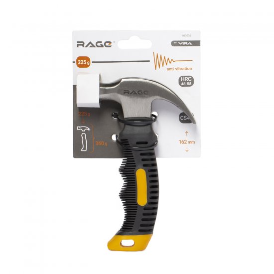 Молоток столярный Rage 900032 обрезиненная рукоятка 225 г