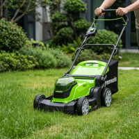 Газонокосилка аккумуляторная GreenWorks 2512607UD 48 В 41 см 2x4 Ач АКБ и ЗУ входит в комплект