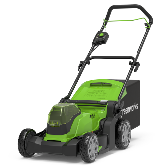 Газонокосилка аккумуляторная GreenWorks 2512607UD 48 В 41 см 2x4 Ач АКБ и ЗУ входит в комплект