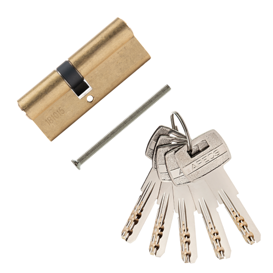 Цилиндровые механизмы Apecs Pro LM-80(35/45)-G 80 мм, ключ/ключ, цвет золотой