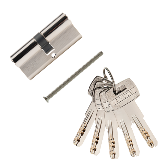 Цилиндровые механизмы Apecs Pro LM-70-NI 70 мм, ключ/ключ, цвет никель