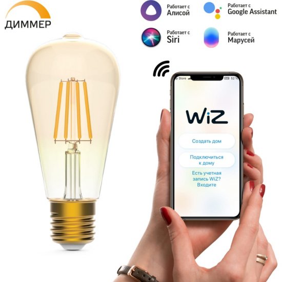 Филаментная лампа Gauss Smart Home