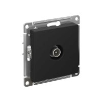 Одиночная антенная розетка Systeme Electric Карбон TV коннектор