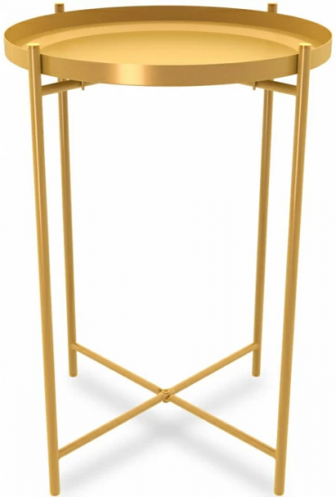 Столик кофейный Sheffilton Eva 37.6x37.6x52 см цвет золото