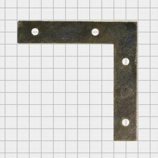 Оконный уголок NAZ 100x100x20x1.5 мм желтый цинк