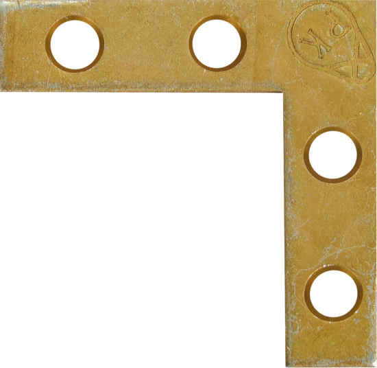 Оконный уголок NAZ 40x40x10x1.5 мм желтый цинк