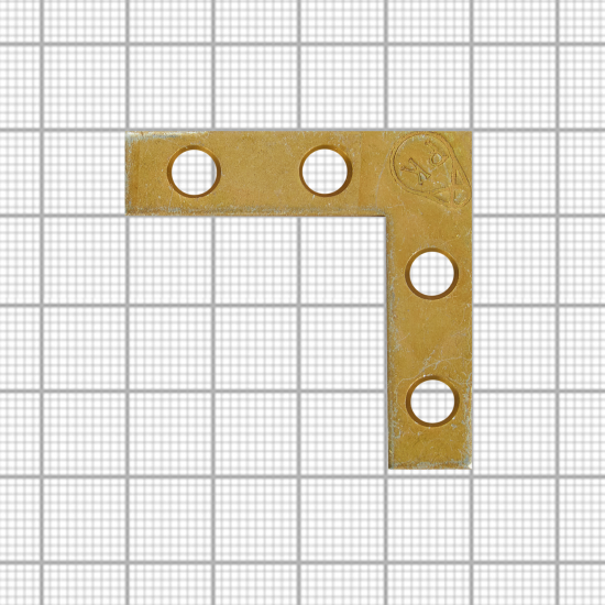 Оконный уголок NAZ 40x40x10x1.5 мм желтый цинк